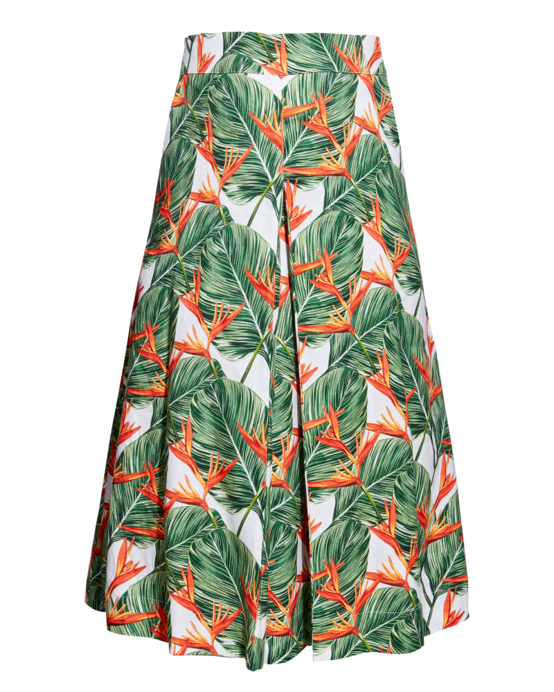 Front of a size 2XL PUNTA CANA SKIRT in Punta Cana Print by AS by DF. | dia_product_style_image_id:273567